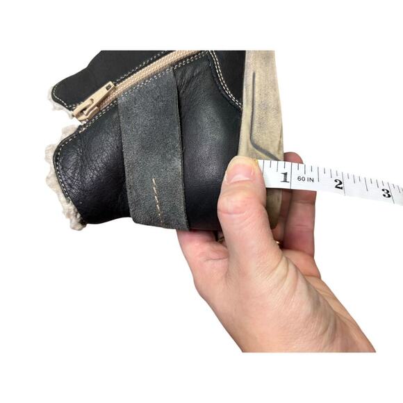 Cloud Aline, Black, Women's Wool Lining Ankle Zip Boot, high-top sneaker, Size 5 - Picture 7 of 12